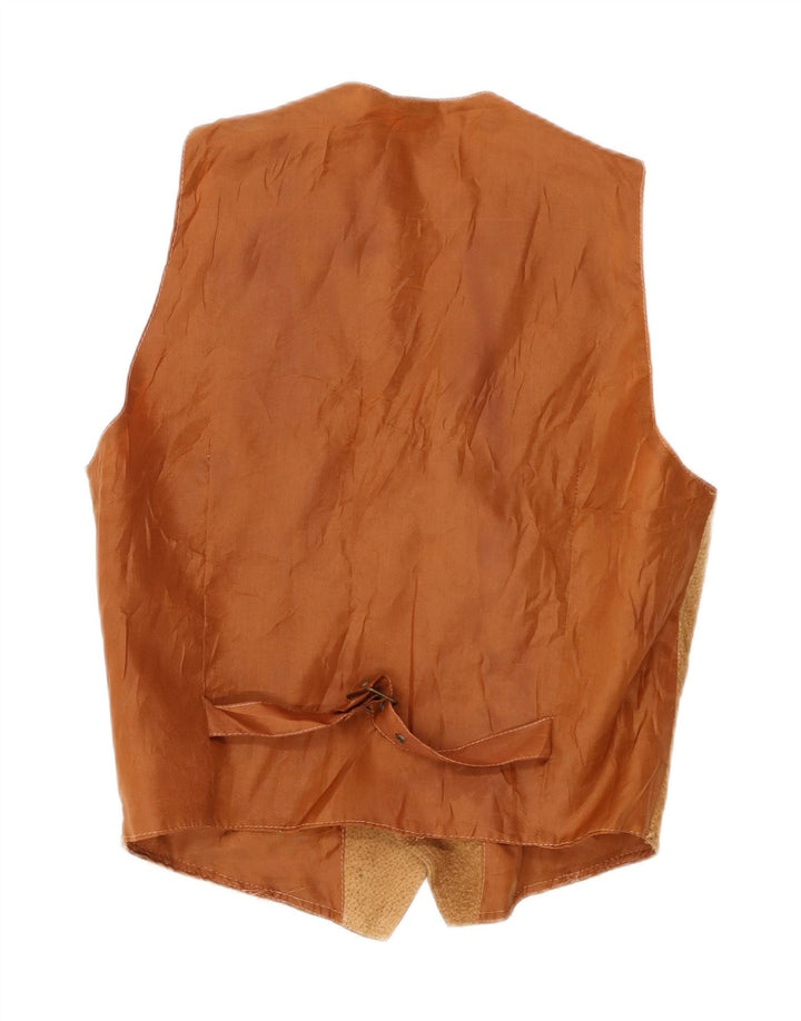 Vintage Herren Wildlederweste Kleines braunes Leder