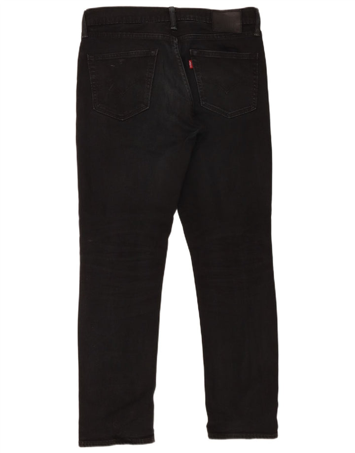 Levi's Herren 511 Slim Jeans W32 L32 schwarze Baumwolle