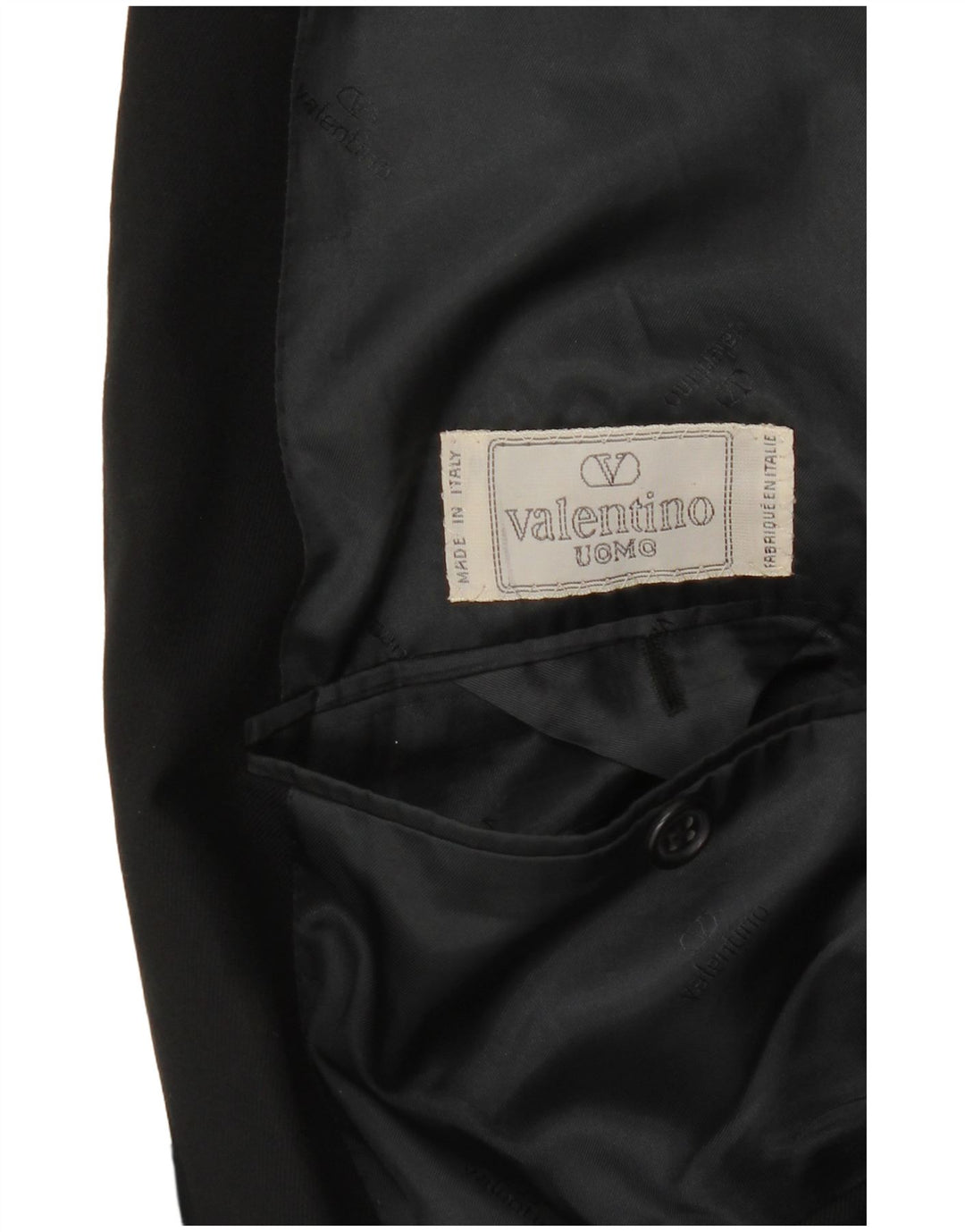 Valentino Herren 2-Knopf-Blazerjacke UK 38 Mittelschwarz