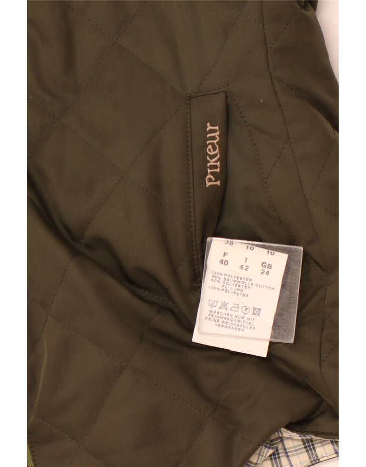 PIKEUR Damen Wende-Steppweste IT 42 Medium Khaki Polyester