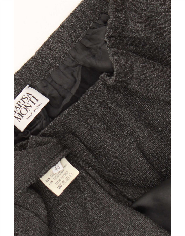 Marisa Monti Damen Midirock IT 44 Medium W32 Graue Viskose