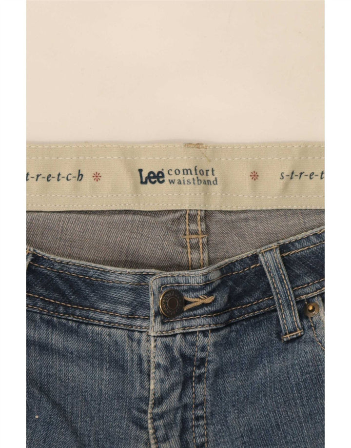 Lee Damen Stretch Straight Jeans W32 L30 Blau