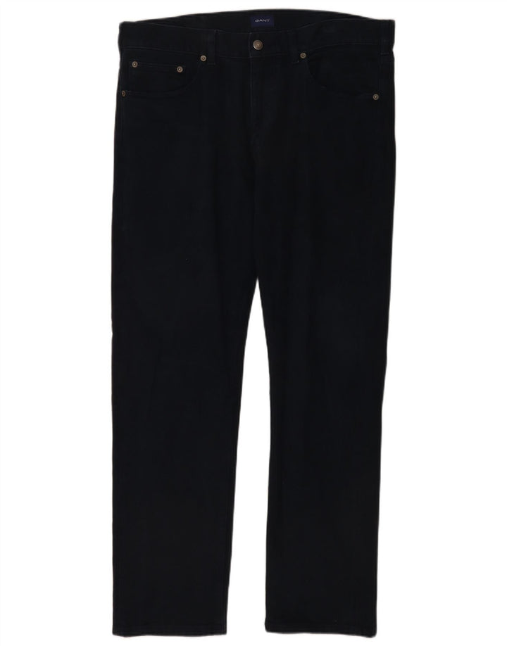 Gant Herren-Jeans mit normaler Passform, gerade Passform, W36, L32, marineblau, Baumwolle