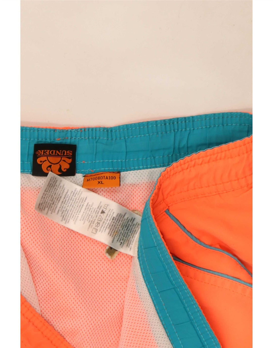 Sundek Herren Badeshorts XL Orange Polyester