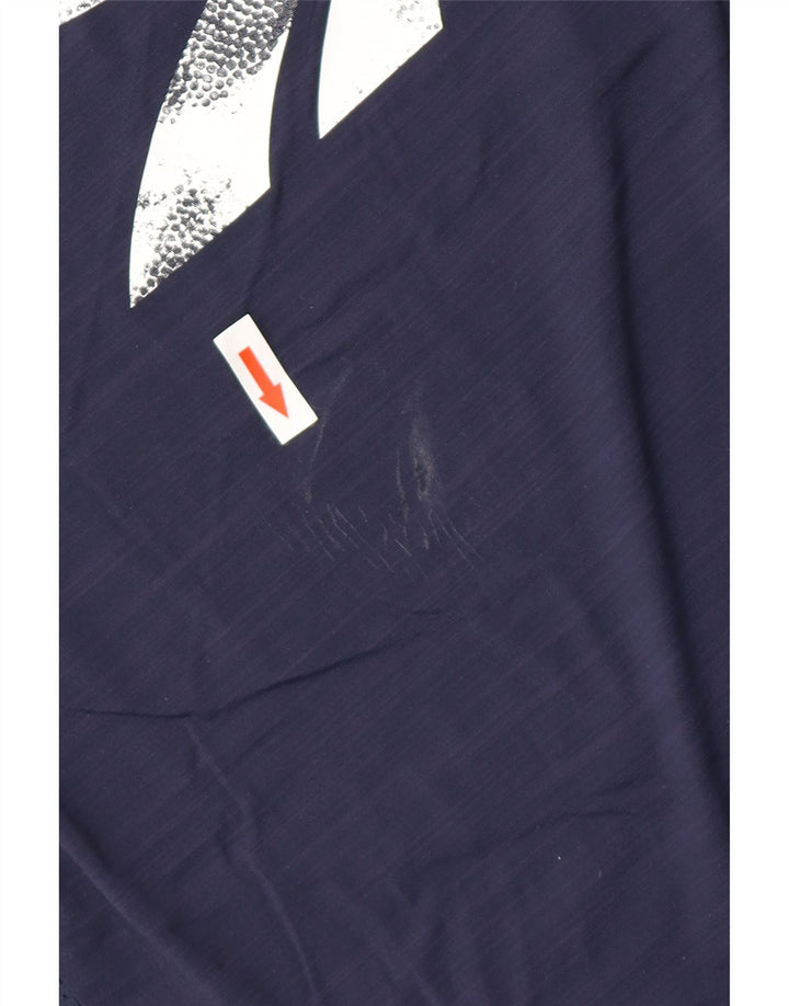 REEBOK Herren T-Shirt mit Grafik, mittelgroß, Marineblau