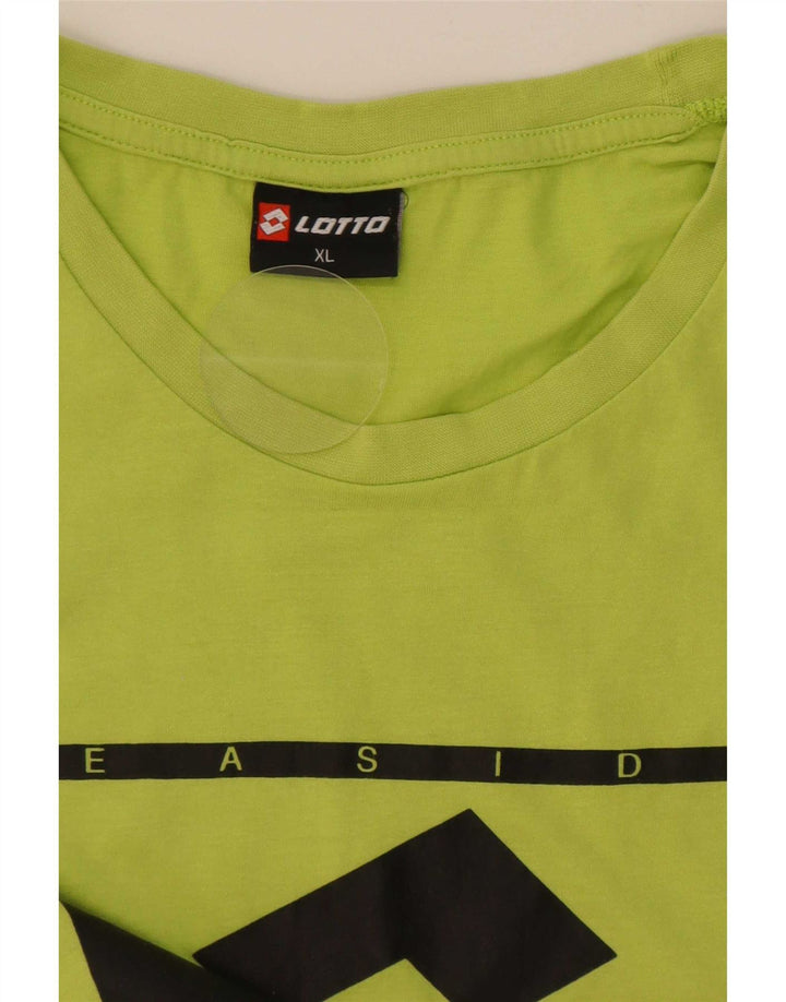 Lotto Herren Grafik T-Shirt Top XL Grün