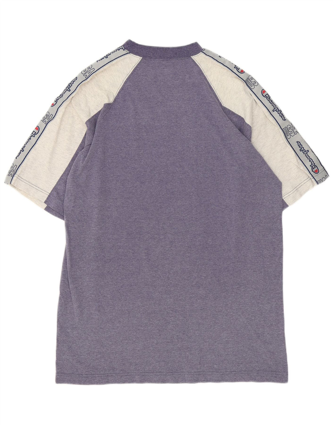 Champion Herren-T-Shirt mit Grafik, groß, Blau, Farbblock
