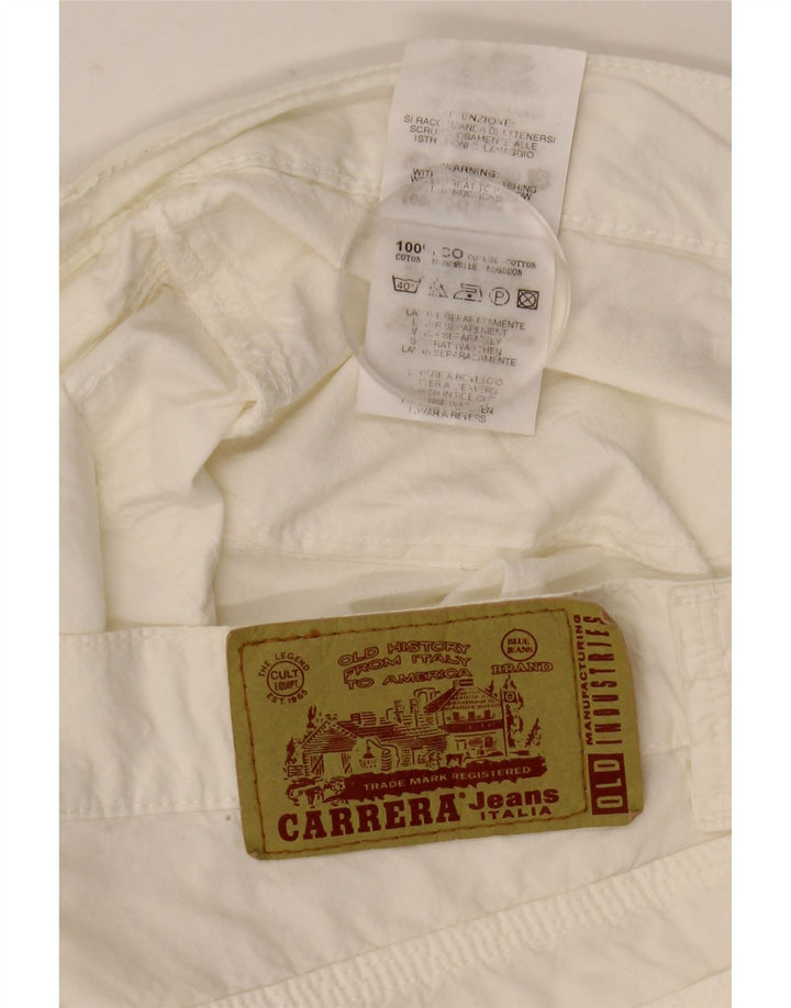 Carrera Herren 700 Regular Fit Freizeithose, Größe 33, weiße Baumwolle