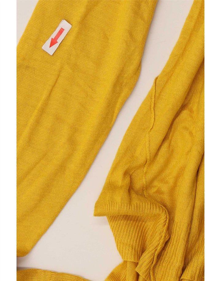 Zara Damen-Pullover, übergroß, U-Boot-Ausschnitt, Gr. 14, Mittelgelb
