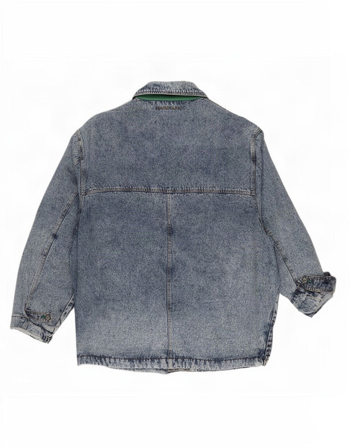 Vintage Herren Jeansmantel IT 60/62 5XL Blaue Baumwolle