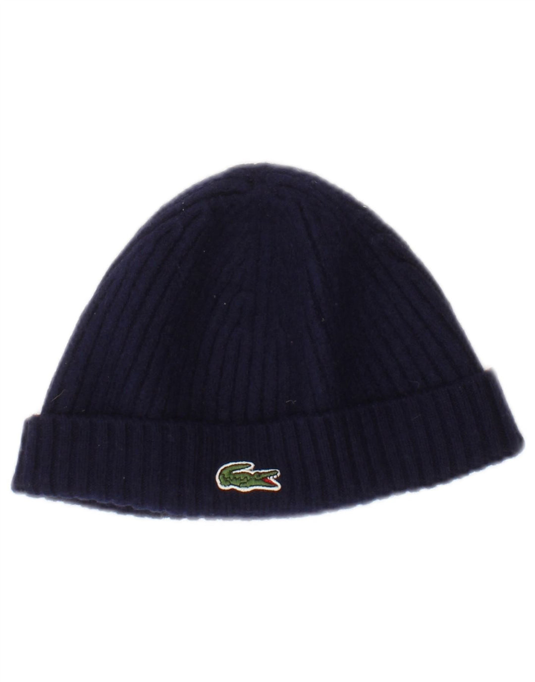 Lacoste Herren-Beanie-Mütze, Einheitsgröße, marineblaue Wolle
