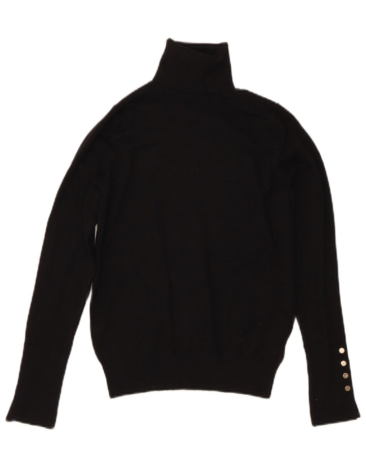 Zara Damen-Pullover mit Rollkragen, Gr. 10, Größe S, Schwarz, Viskose