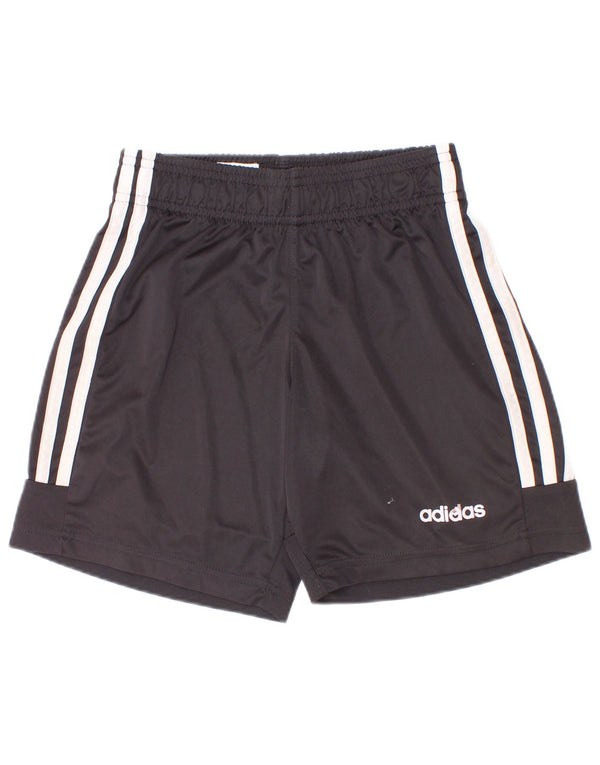 Adidas Sportshorts für Jungen, 9–10 Jahre, schwarzes Polyester