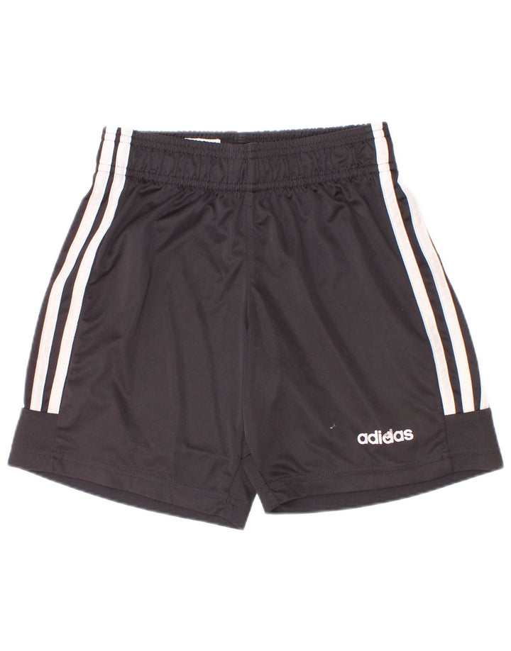 Adidas Sportshorts für Jungen, 9–10 Jahre, schwarzes Polyester