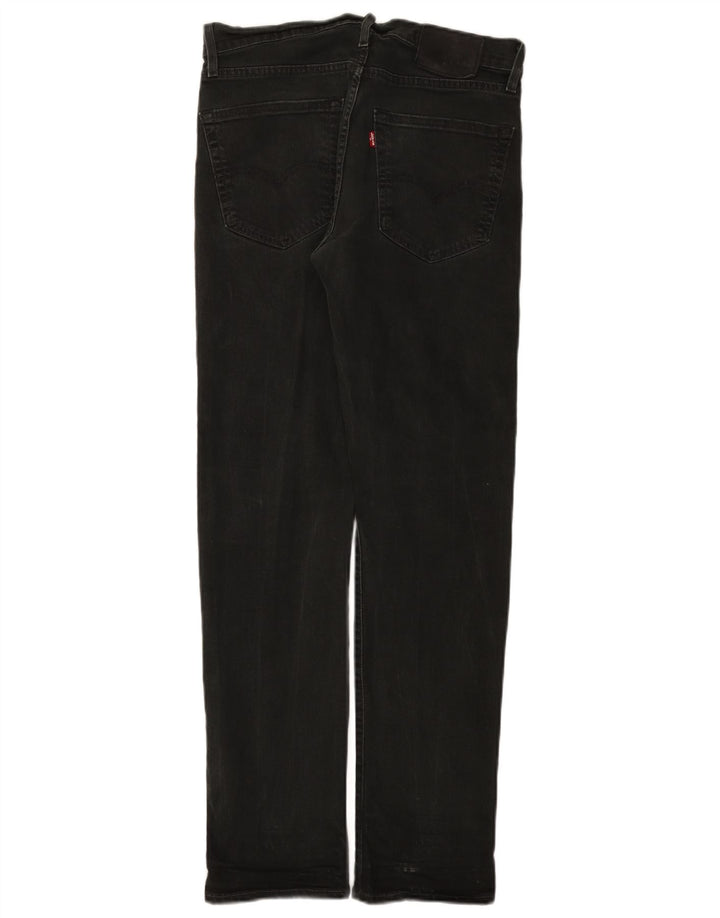Levi's Herren Slim Jeans W30 L32 Schwarze Baumwolle
