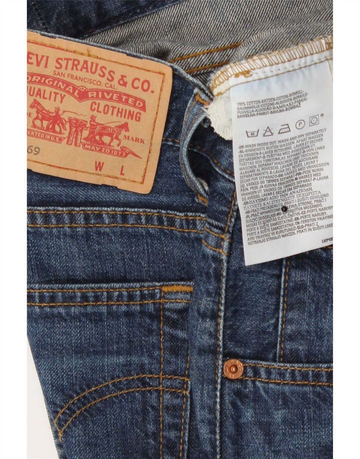 Levi's Damen 669 Jeansrock W28 Mittelmarineblaue Baumwolle