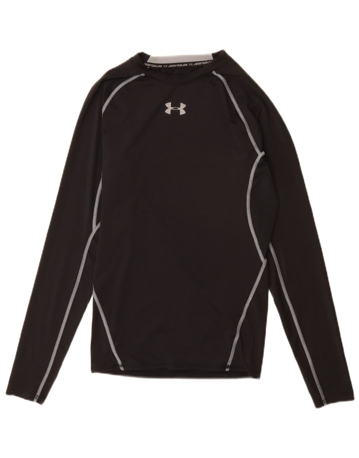 Under Armour Herren Kompressionsoberteil Langarm Medium Schwarz