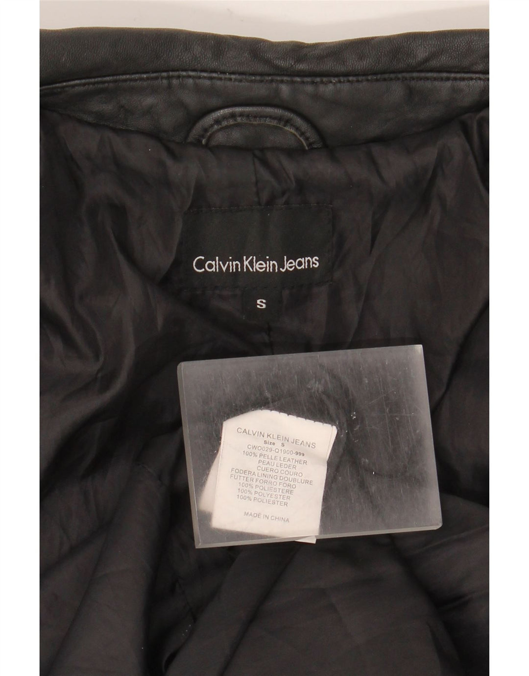 Calvin Klein Jeans Damen 1-Knopf-Blazerjacke UK 10 Small Schwarz