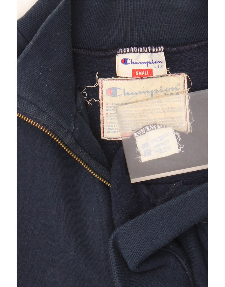 CHAMPION Damen-Sweatshirt in Übergröße mit Reißverschluss am Hals, Gr. 10, Marineblau