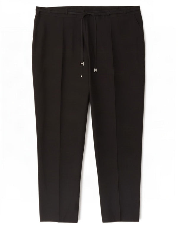 Marks & Spencer Damen-Freizeithose mit hoher Taille, UK 20, 2XL, W42, L26, Schwarz
