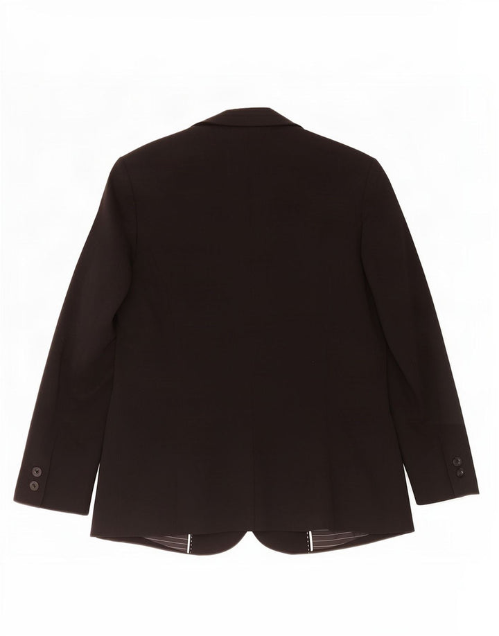 Marks & Spencer Damen-Blazer mit 1 Knopf, UK 12, Mittelschwarz, Polyester