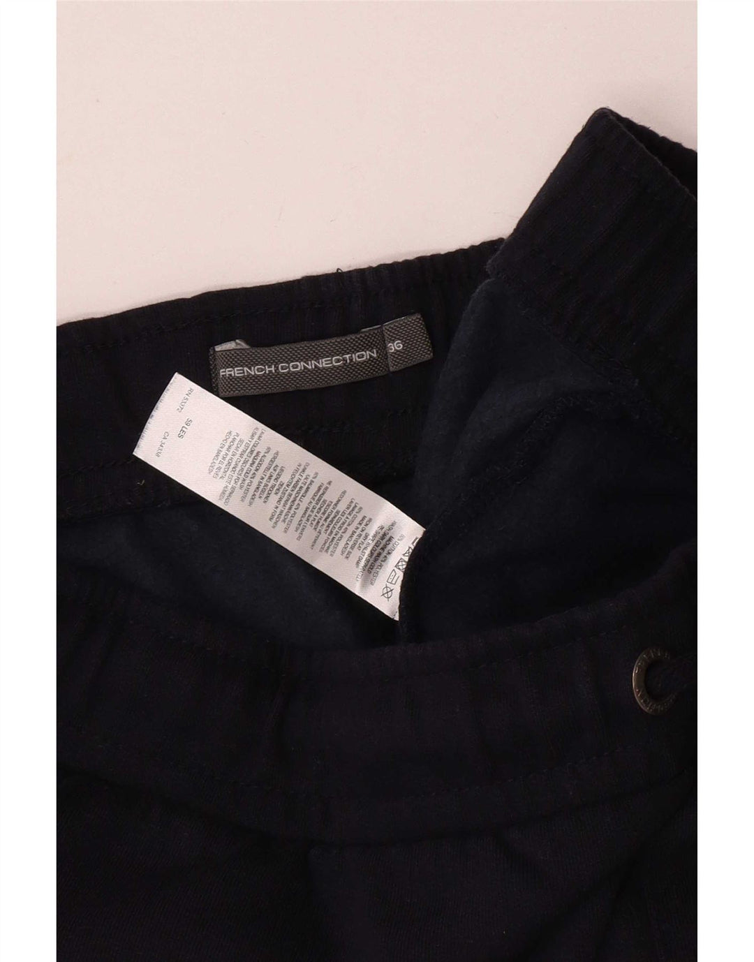 French Connection Herren-Sportshorts, groß, marineblaue Baumwolle
