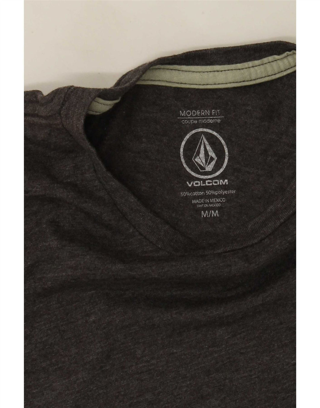 Volcom Herren Modern Fit Graphic T-Shirt Top aus mittelgrauer Baumwolle