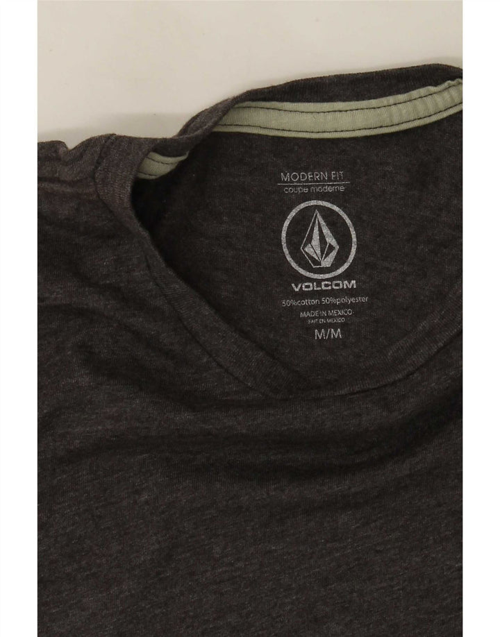 Volcom Herren Modern Fit Graphic T-Shirt Top aus mittelgrauer Baumwolle