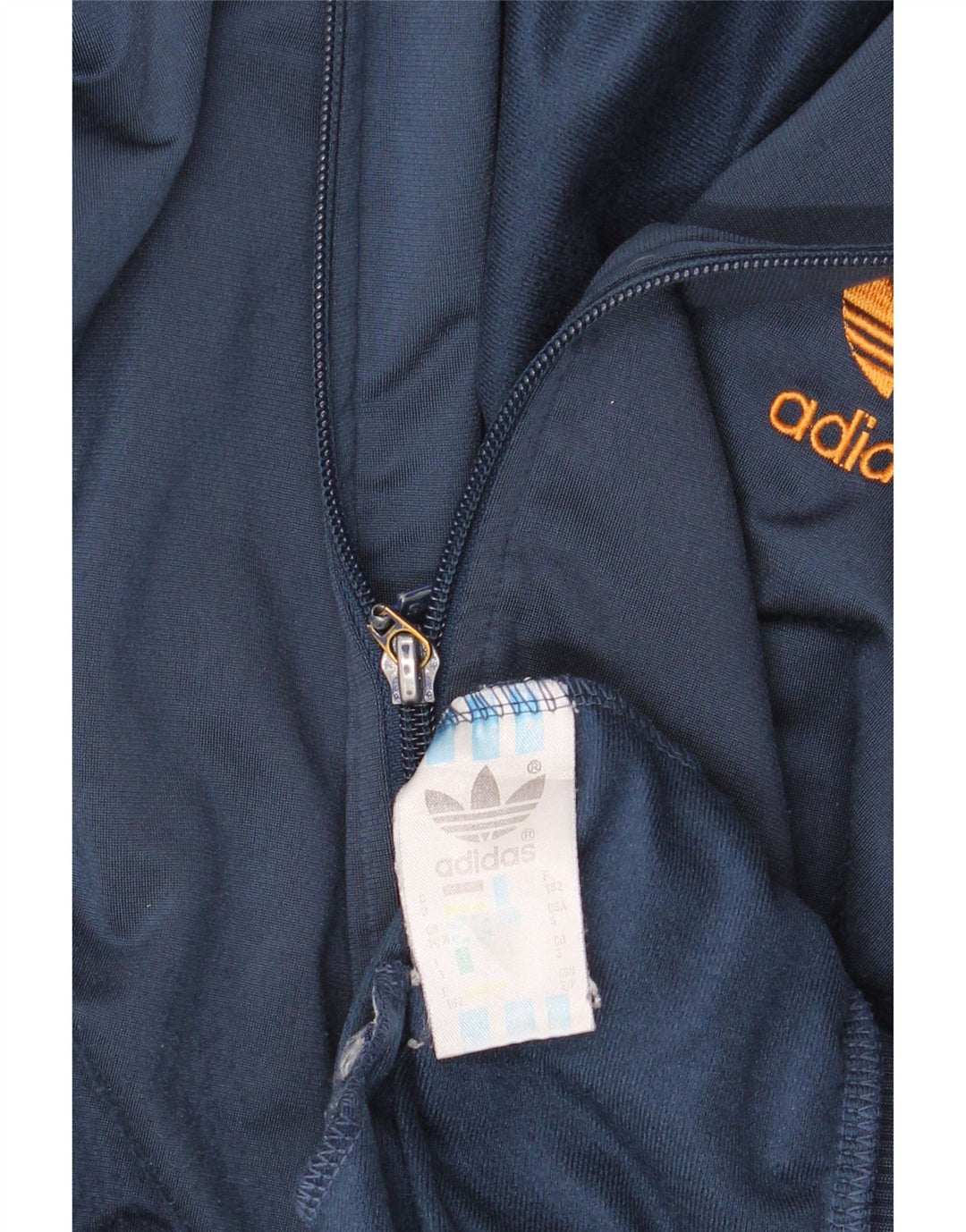 Adidas Herren Trainingsanzug Top Jacke UK 34/36 Small Marineblau Polyester