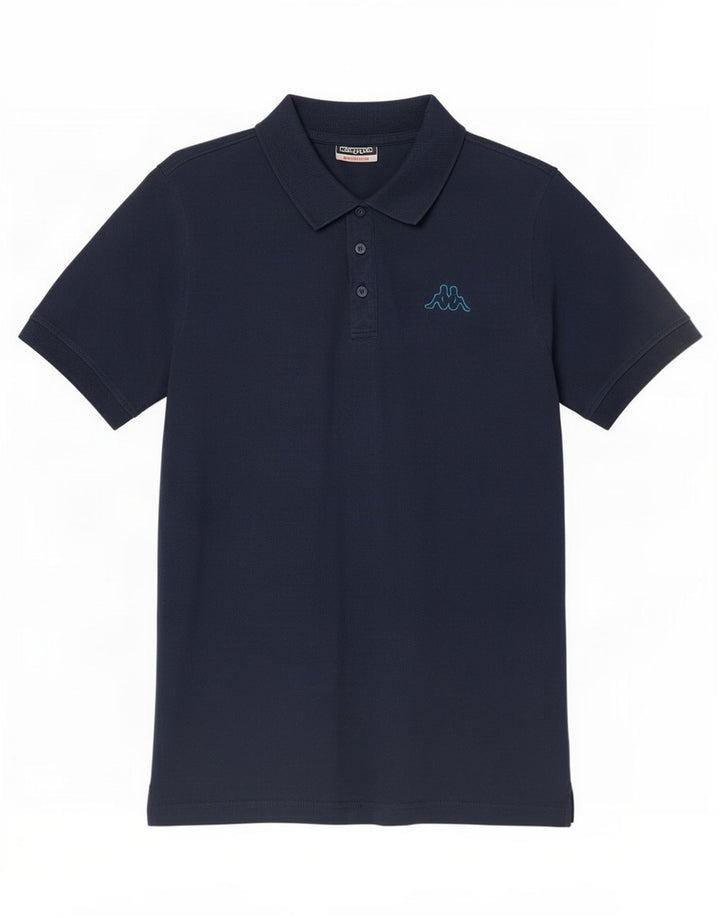 Kappa Herren-Poloshirt aus mittlerer marineblauer Baumwolle
