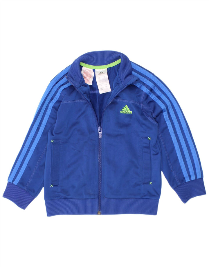 Adidas Jungen Trainingsanzug Top Jacke 3-4 Jahre Marineblau Polyester