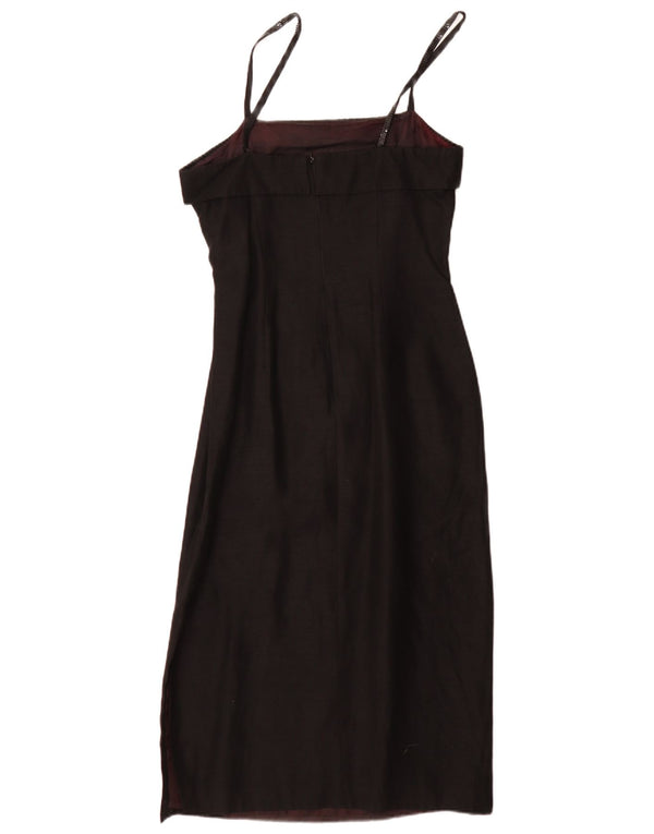 Brunella Damen Slip-Kleid UK 12 Mittelschwarze Viskose
