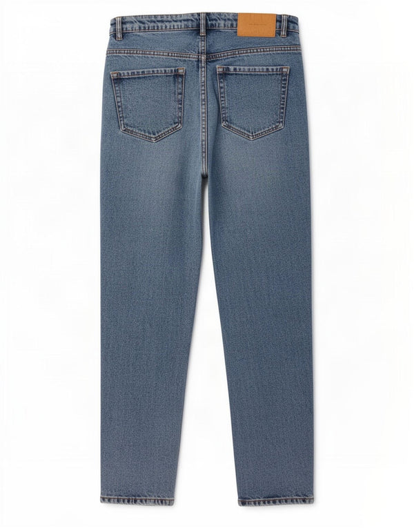 Zara Damen Tapered Jeans EU 36 XS W26 L26 Blaue Baumwolle
