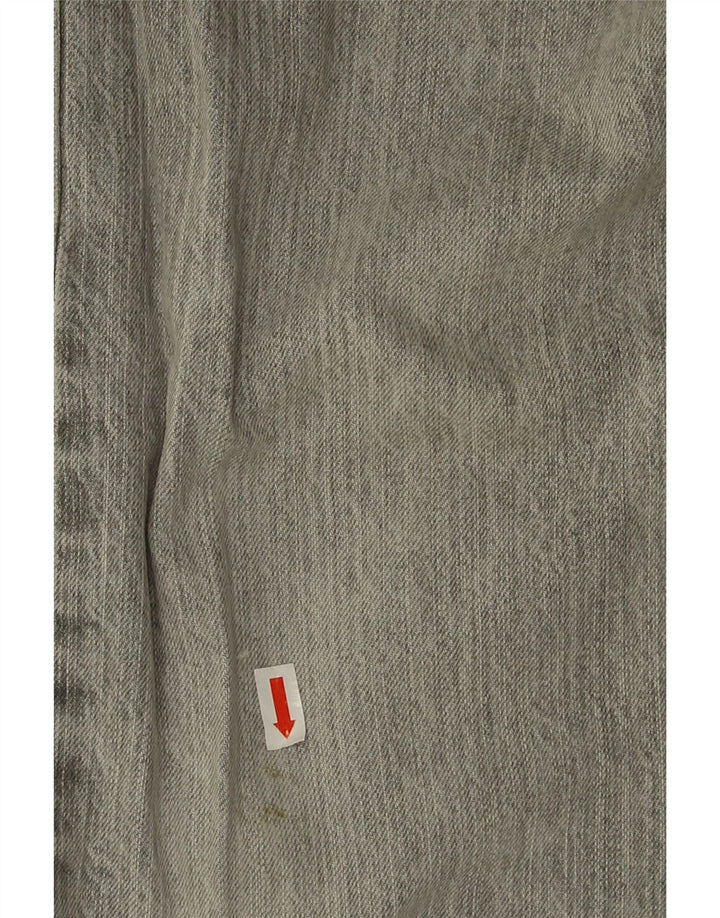 Marks & Spencer Herren Straight Jeans W34 L33 Graue Baumwolle