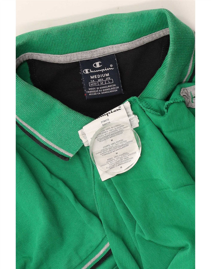 Champion Herren-Poloshirt aus mittelgrüner Baumwolle