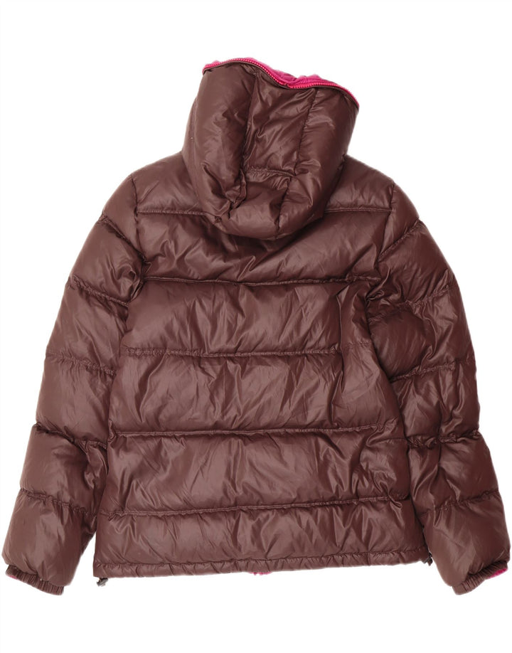 NORTH SAILS Womens Hooded Reversible Padded Jacket UK 16 Large Brown