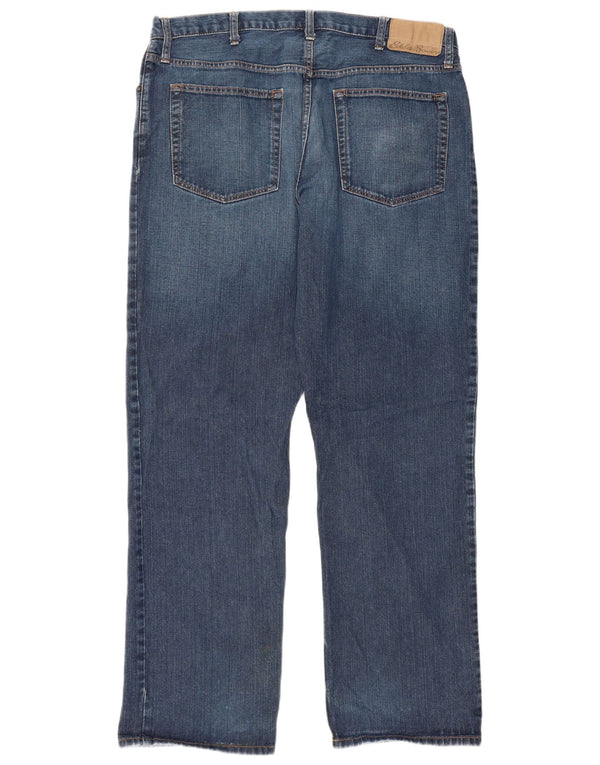 Eddie Bauer Herren Relaxed Fit Straight Jeans W38 L34 Blaue Baumwolle