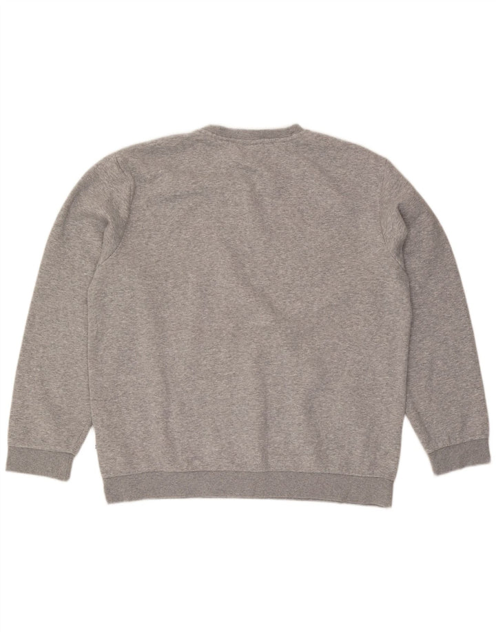 Fila Herren Sweatshirt Pullover 2XL Grau gefleckte Baumwolle