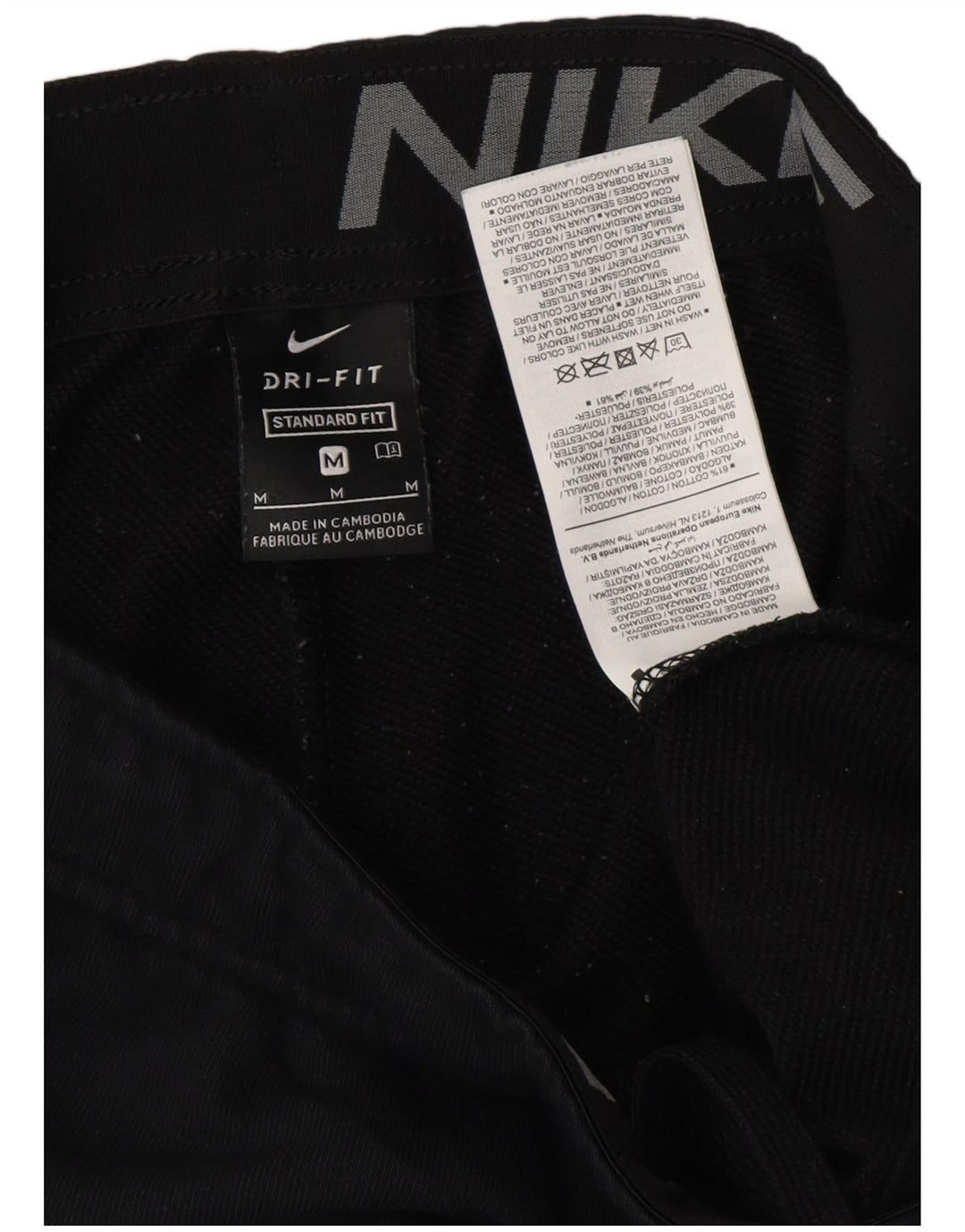 NIKE Herren Dri Fit Standard Fit Trainingshose Jogger Medium Schwarz