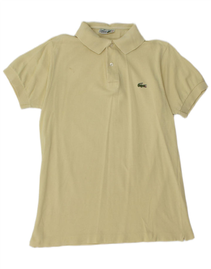 LACOSTE Herren-Poloshirt, Größe 3, klein, gelbe Baumwolle