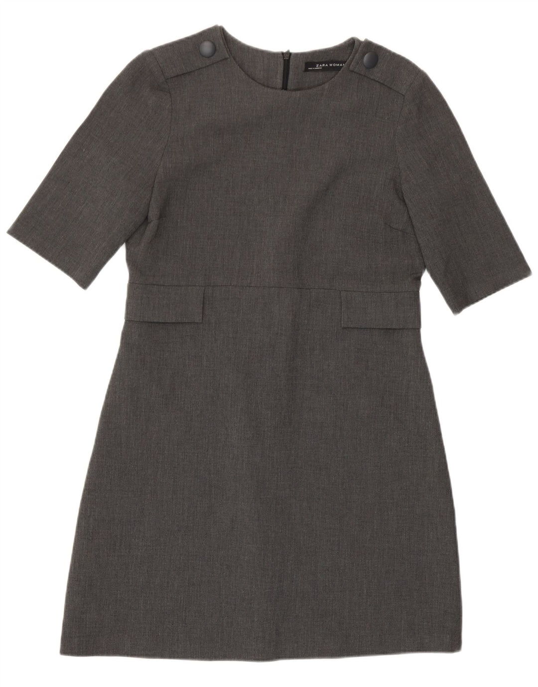 Zara Damen Etuikleid UK 12 Mittelgrau