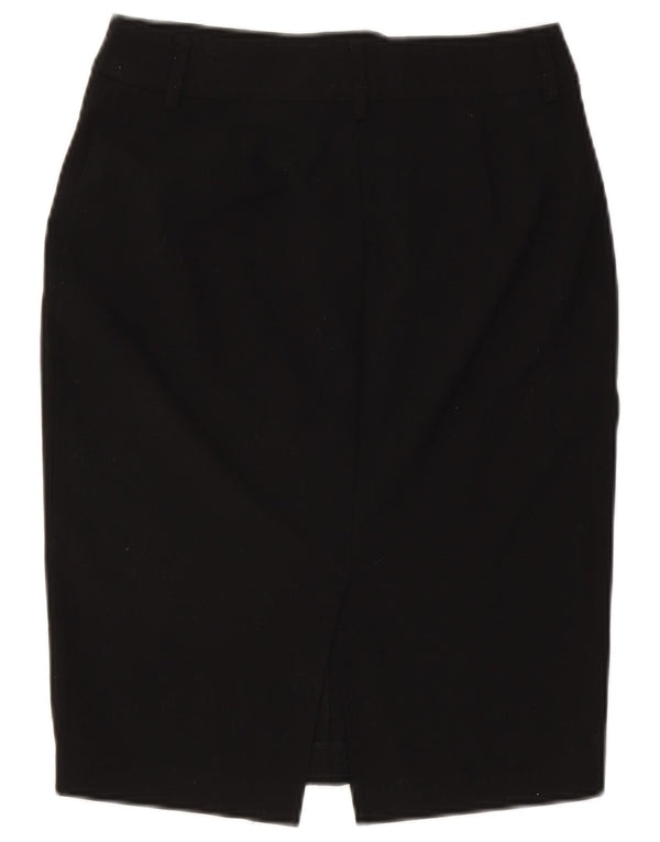 Marks & Spencer Damen Bleistiftrock UK 8 Small W27 Schwarz Polyester