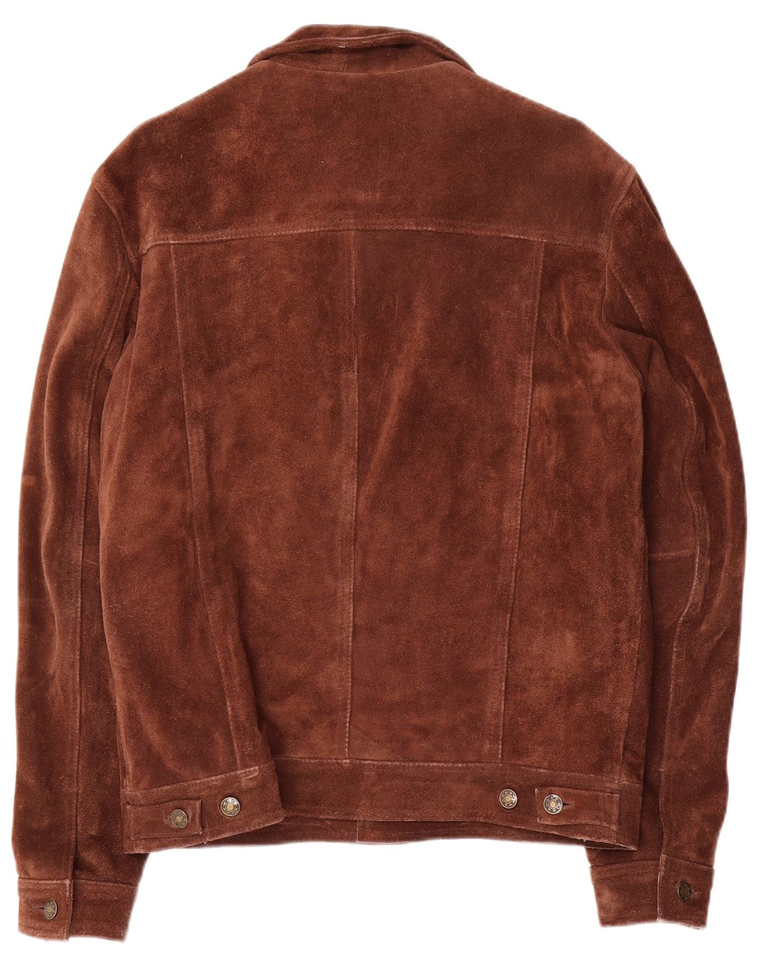 Vintage Herren Wildlederweste UK 38 Mittelbraun