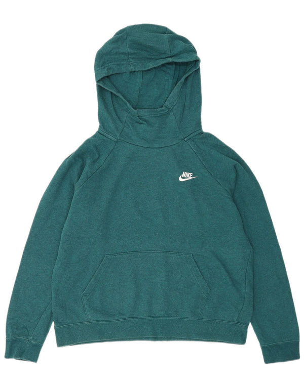 Nike Damen-Pullover mit übergroßem Kapuzenpullover, Gr. 16, Größe L, Grün, Baumwolle