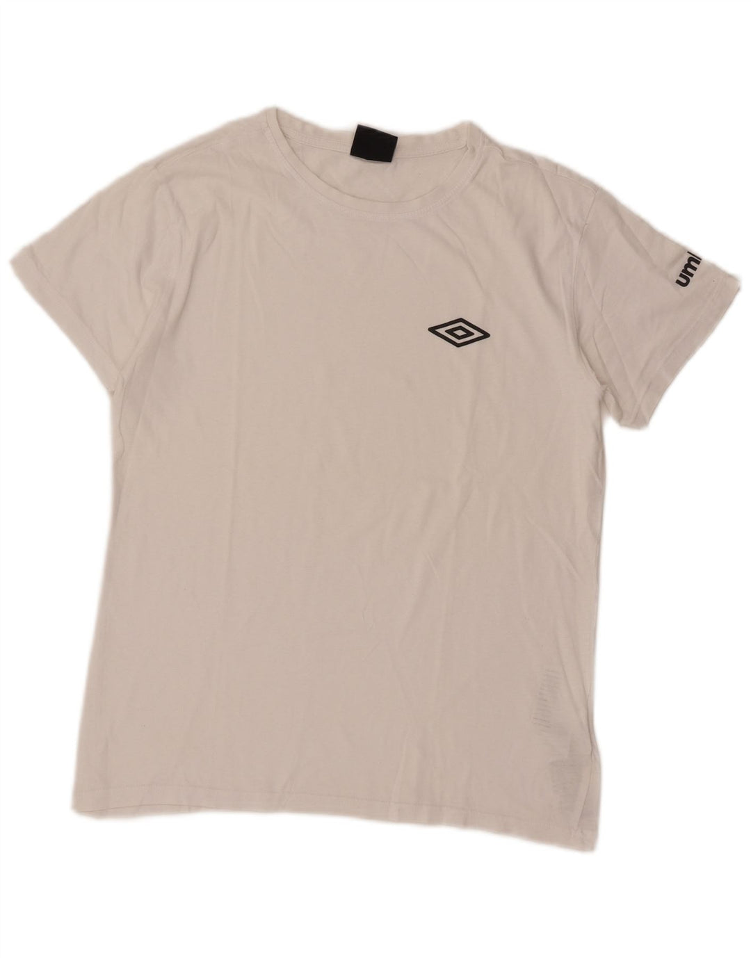 Umbro Herren T-Shirt Top aus mittelweißer Baumwolle