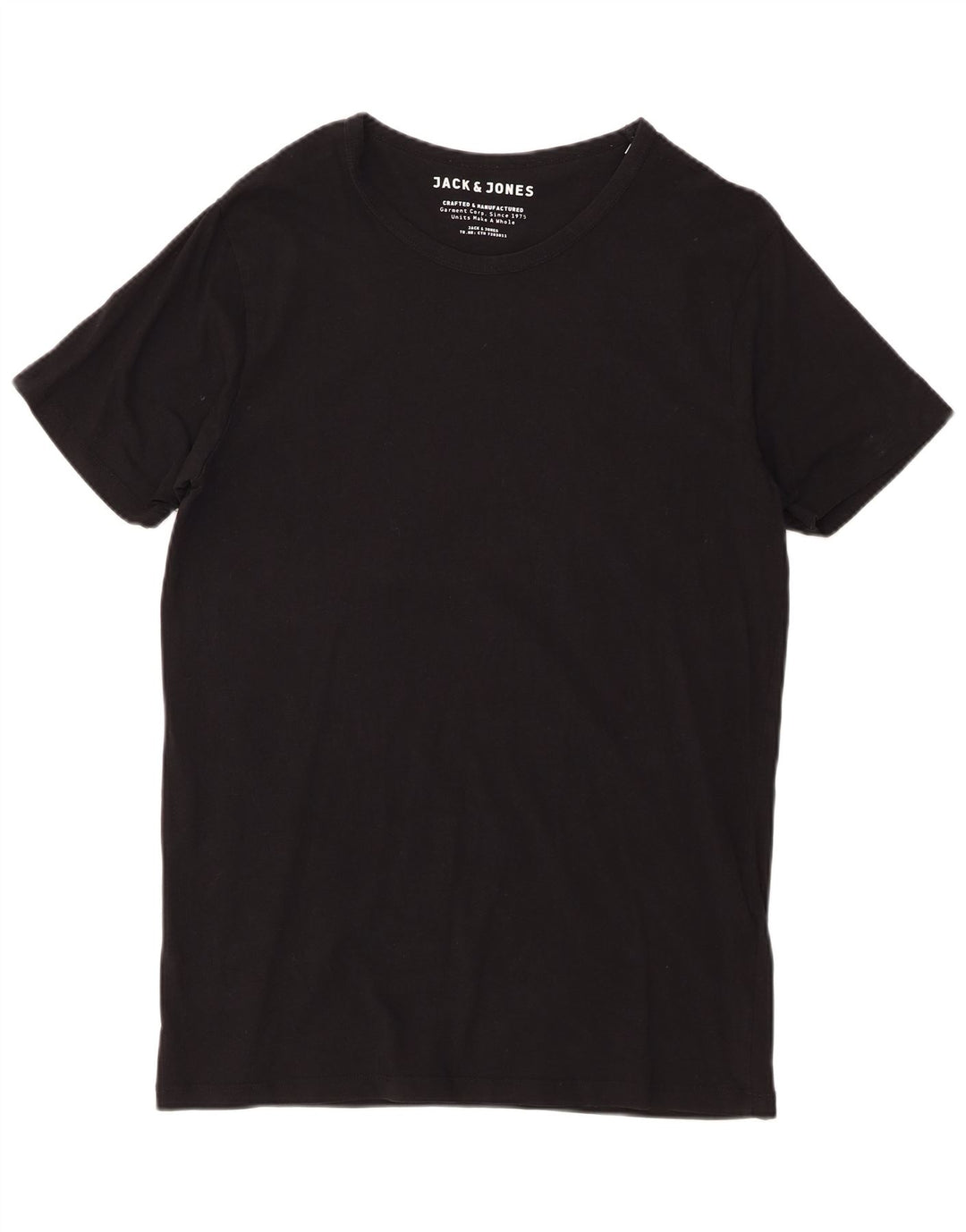 Jack & Jones Herren T-Shirt Top XL Schwarz Baumwolle