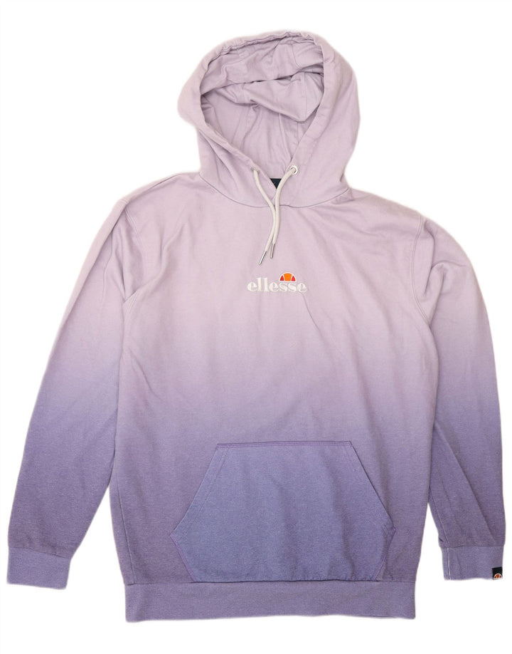 Ellesse Herren-Kapuzenpullover mit Grafik, Mittelviolett, Batik-Polyester