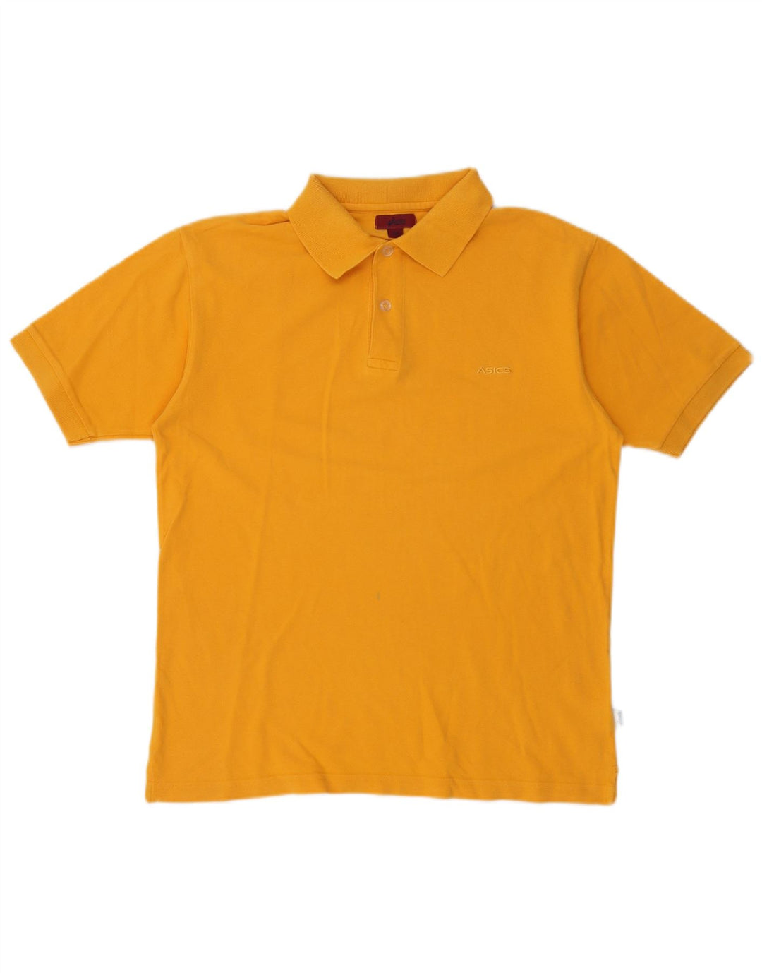 Asics Herren-Poloshirt aus mittelgelber Baumwolle
