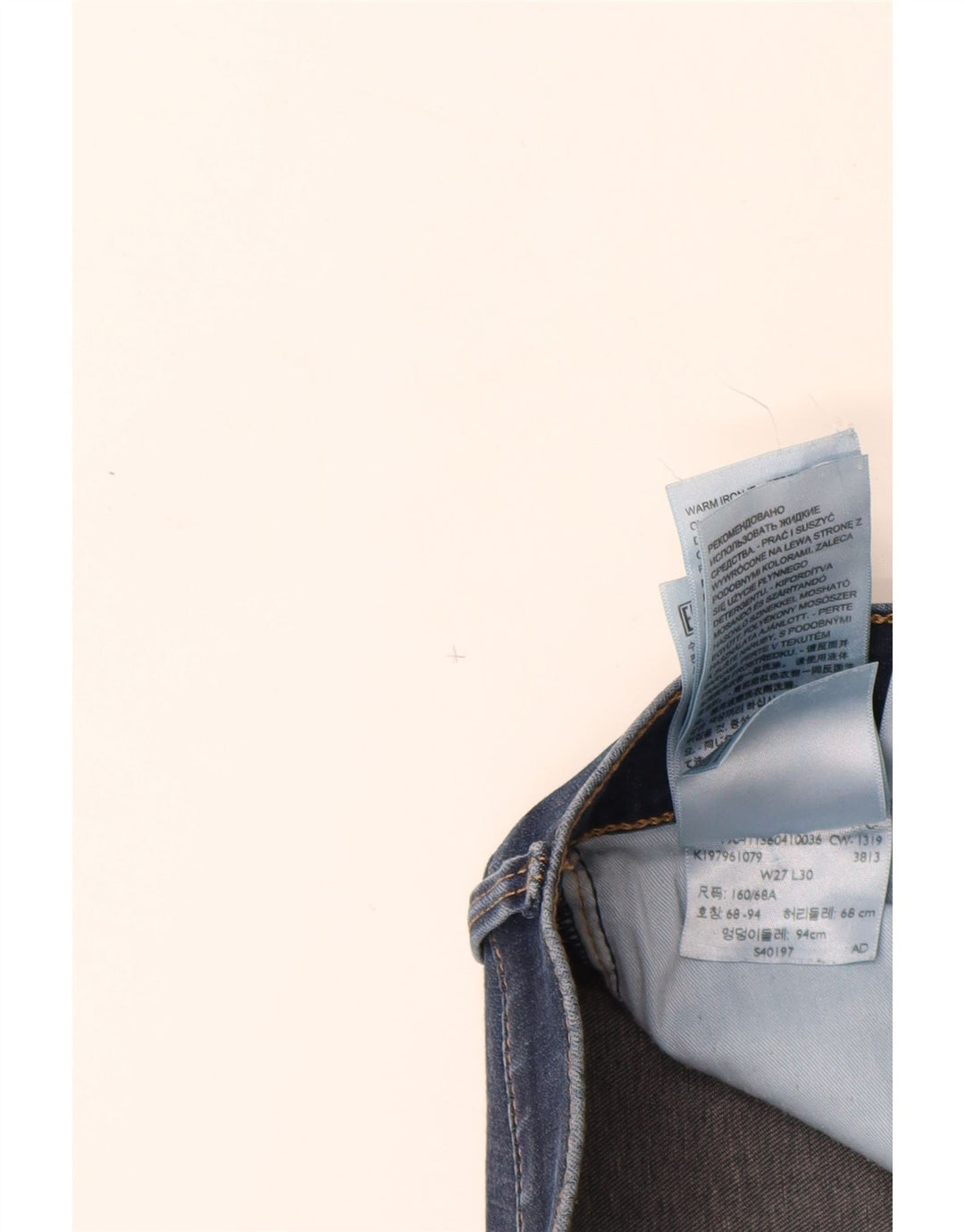 LEVI'S Damen Skinny Jeans W27 L30 Blaue Baumwolle