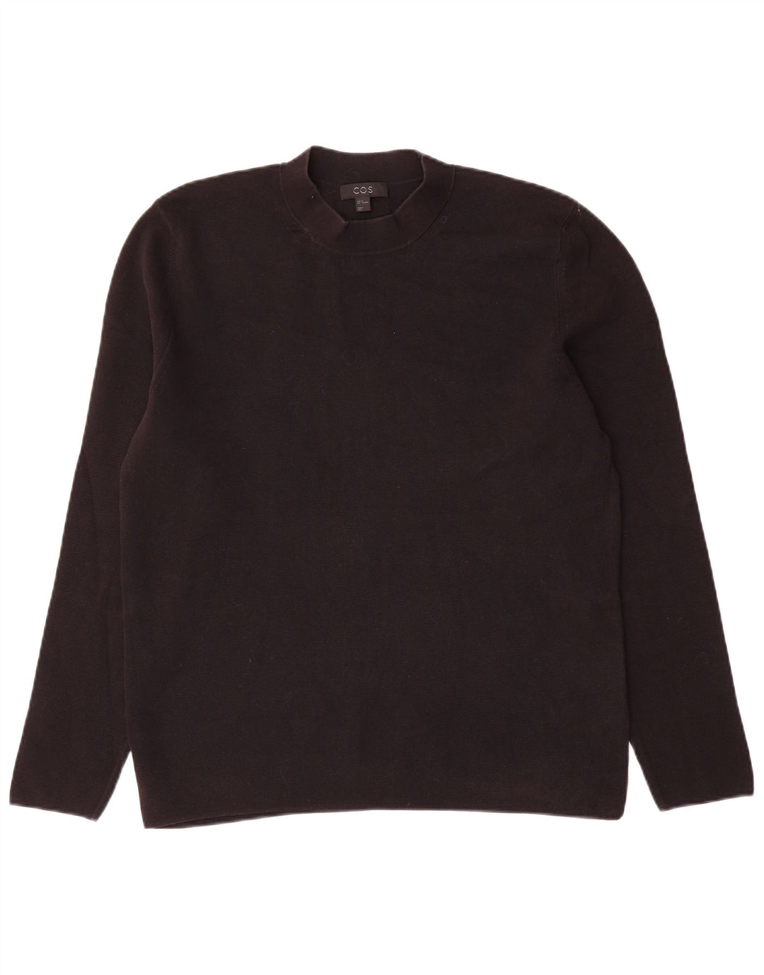 Cos Rollkragenpullover für Damen, UK 14, mittelschwarz, Baumwolle
